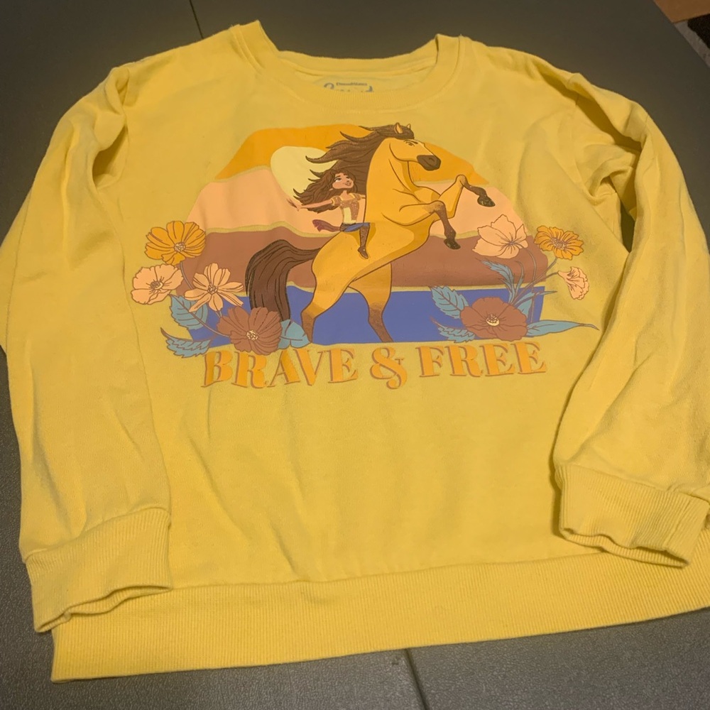 Spirit Yellow Graphic Sweatshirt